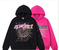 Young Thug 555555 Foam Letter Couple Hoodie Pink Sweatshirt
