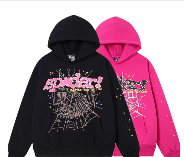Young Thug 555555 Foam Letter Couple Hoodie Pink Sweatshirt