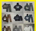 Broken Planet Letter Foam Print Hoodie Suit