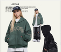 Glfs2026 Autumn Loose Cardigan Zipper Suede Hoodie
