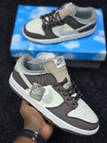 Mocha Dunk Low-Top Sneaker – Cream/Taupe/Brown